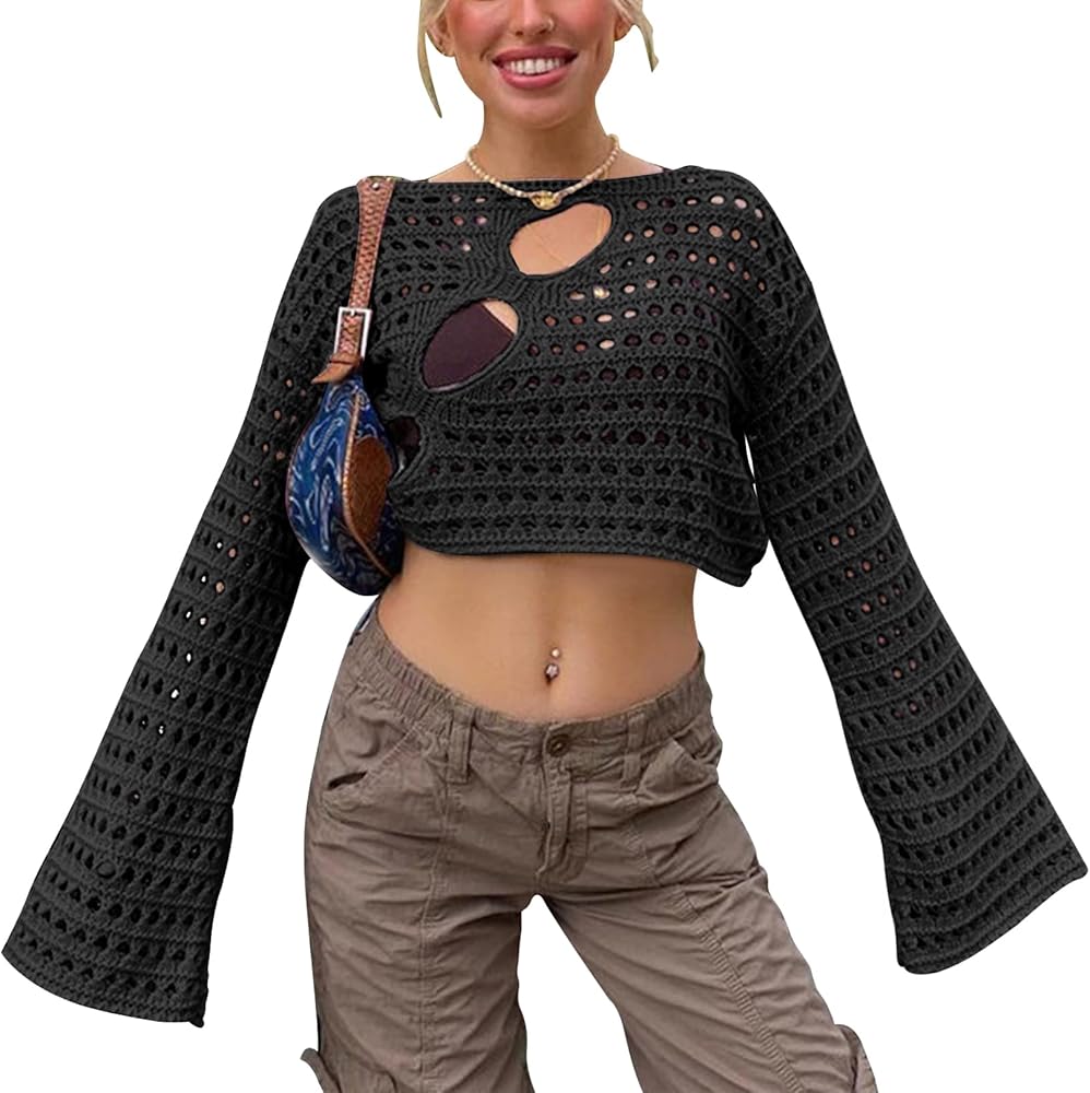women's crop top sweater