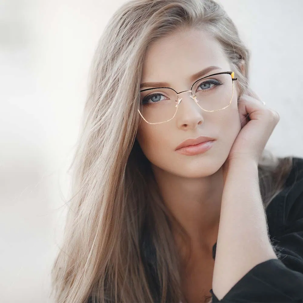 cat-eye glasses