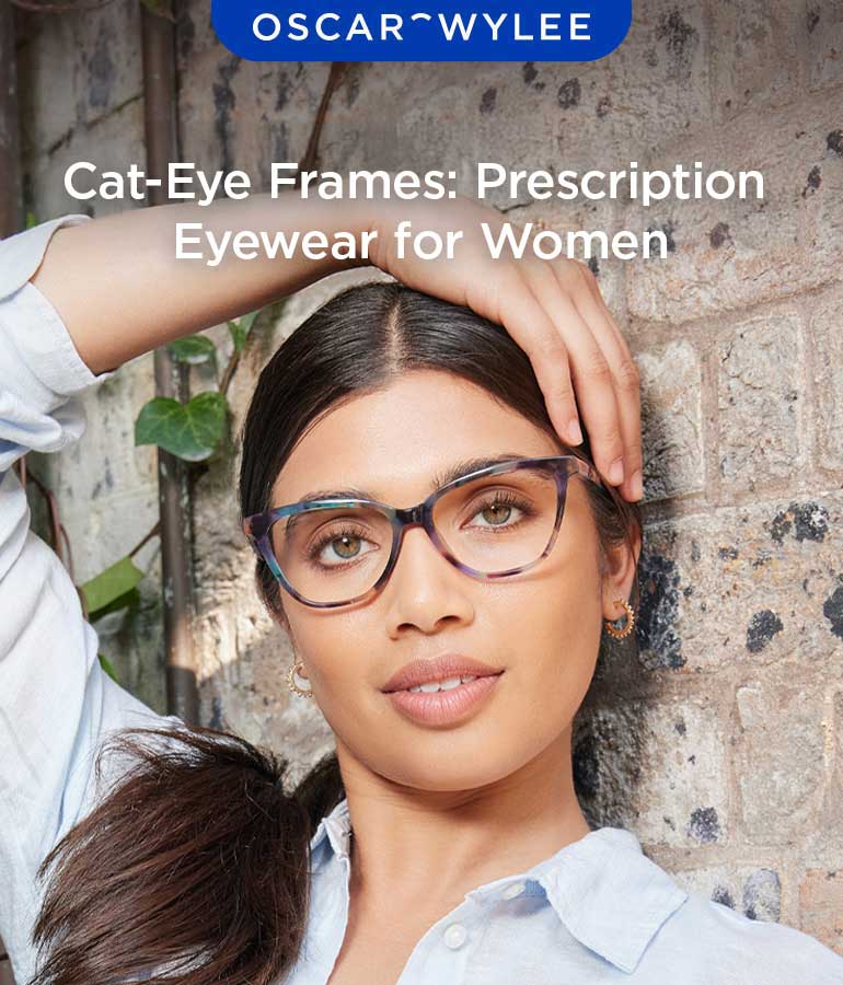 cat-eye glasses