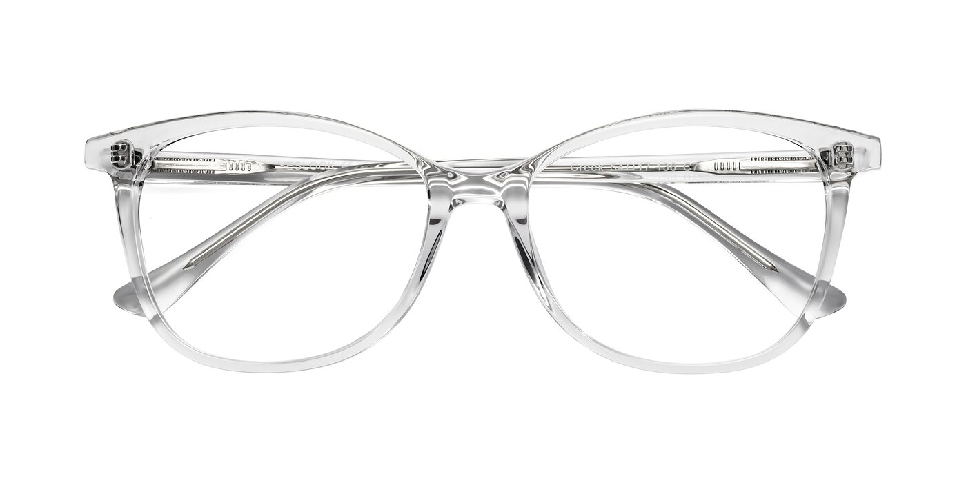 clear frame glasses